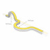 Лента герметичная MOONLIGHT-3D-A168-15x15mm 24V Warm3000 (7.2 W/m, IP67, 2835, 0,5m, Wire x1) (Arlight, Образец)